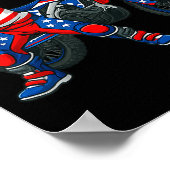 Funny Dirt Bike Art Rider Motocross Motorcycle Dir ポスター (角)