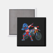 Funny Dirt Bike Art Rider Motocross Motorcycle Dir マグネット (正面/裏面)