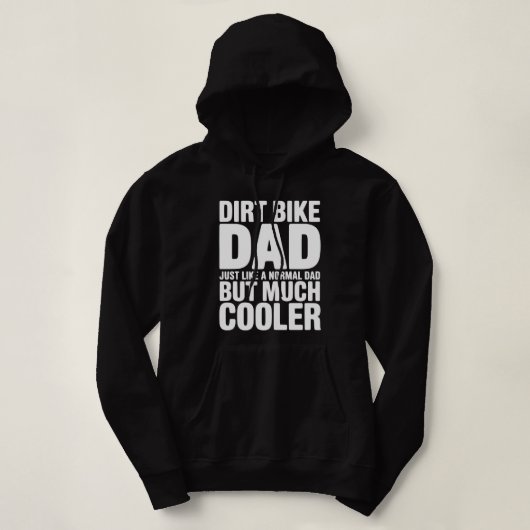 Funny Dirt Bike Dad Humor Cooler Motocross Father  パーカ (デザイン正面)