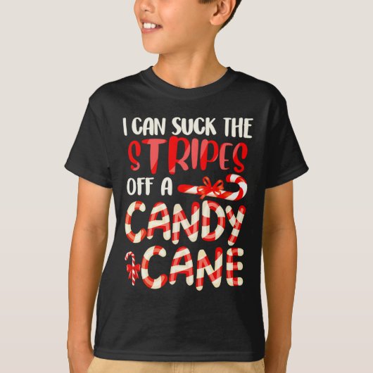 Funny Dirty Candy Cane Christmas Hilarious Santa H Tシャツ (正面)