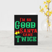 Funny Dirty Naughty Inappropriate Christmas  カード (黄色い花)