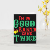 Funny Dirty Naughty Inappropriate Christmas T Shir カード (黄色い花)