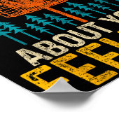 Funny Disc Golf Apparel Co. ディスクゴルフの木は ポスター (角)