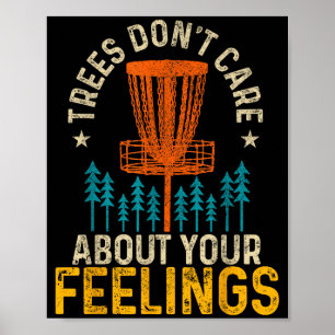 Funny Disc Golf Apparel Co. ディスクゴルフの木は ポスター