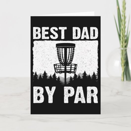 Funny Disc Golf Art For Men Dad Disc Golf Player D カード (正面)