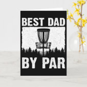 Funny Disc Golf Art For Men Dad Disc Golf Player D カード (黄色い花)