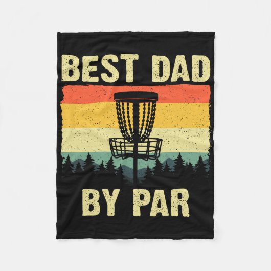 Funny Disc Golf Art For Men Dad Disc Golf Player D フリースブランケット (正面)