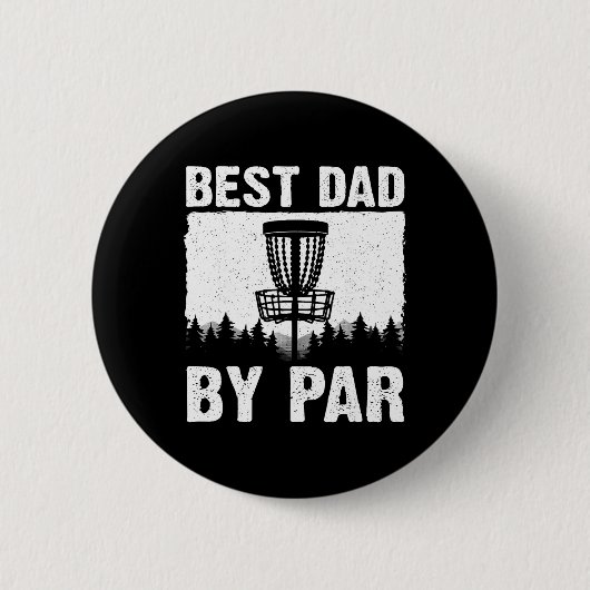 Funny Disc Golf Art For Men Dad Disc Golf Player D 缶バッジ (正面)