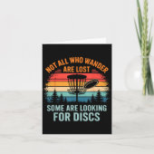 Funny Disc Golf Art For Men Women Disc Golfer Play カード (正面)