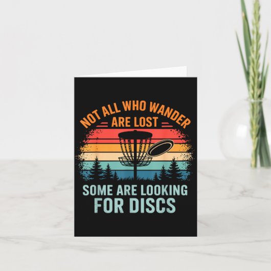 Funny Disc Golf Art For Men Women Disc Golfer Play カード (正面)