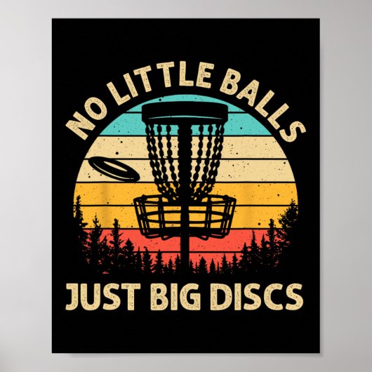 Funny Disc Golf Design For Men Women Disc Golf Lov ポスター (正面)