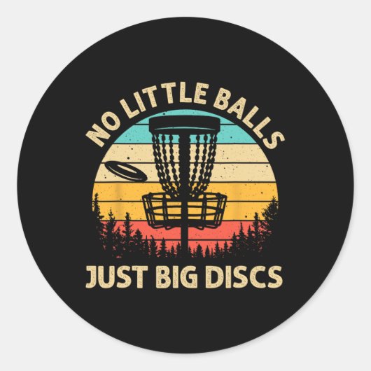 Funny Disc Golf Design For Men Women Disc Golf Lov ラウンドシール (正面)