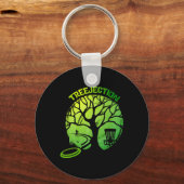 Funny Disc Golf Graphic Tree  キーホルダー (正面)