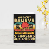 Funny Disc Golf Meme  カード (黄色い花)