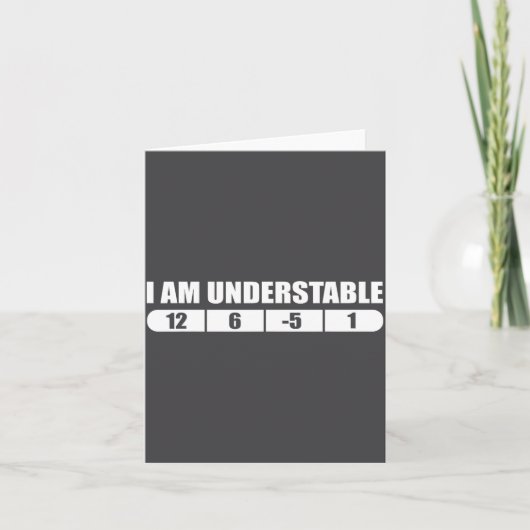 Funny Disc Golf Quote Design, I Am Understable Fri カード (正面)