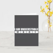Funny Disc Golf Quote Design, I Am Understable Fri カード (黄色い花)