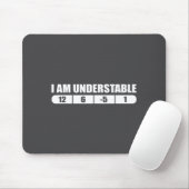 Funny Disc Golf Quote Design, I Am Understable Fri マウスパッド (マウス)