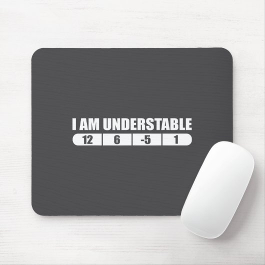 Funny Disc Golf Quote Design, I Am Understable Fri マウスパッド (マウス)