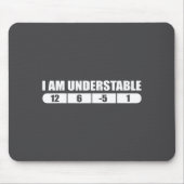 Funny Disc Golf Quote Design, I Am Understable Fri マウスパッド (正面)