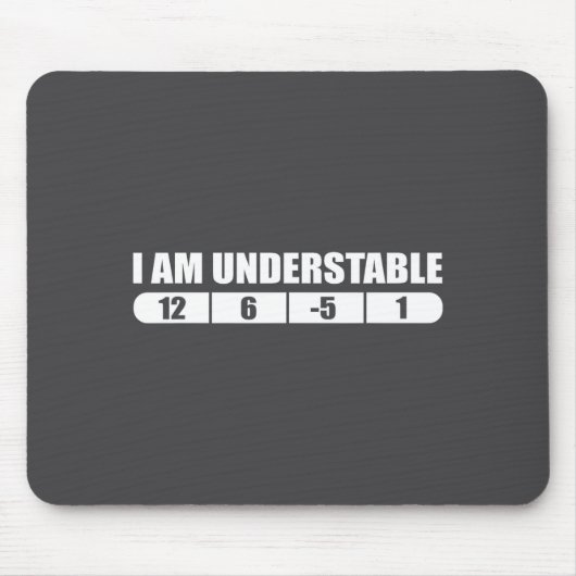 Funny Disc Golf Quote Design, I Am Understable Fri マウスパッド (正面)