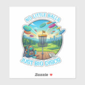 Funny Disc Golf Retro Badge Vintage Illustration シール (シート)