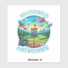 Funny Disc Golf Retro Badge Vintage Illustration シール