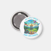 Funny Disc Golf Retro Badge Vintage Illustration マグネット (正面/裏面)