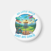 Funny Disc Golf Retro Badge Vintage Illustration マグネット (正面)