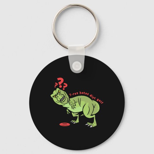 Funny Disc Golf T Rex Kids  キーホルダー (正面)