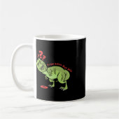 Funny Disc Golf T Rex Kids  コーヒーマグカップ (左)