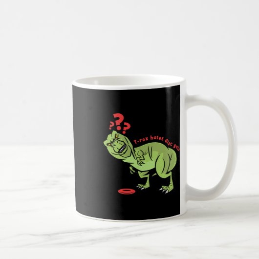 Funny Disc Golf T Rex Kids  コーヒーマグカップ (右)