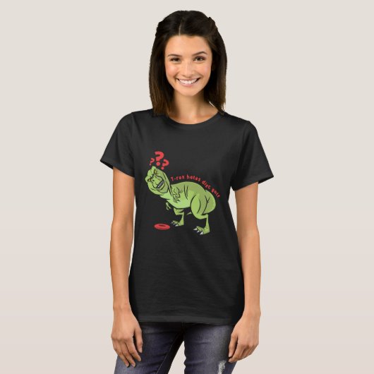 Funny Disc Golf T Rex Kids  Tシャツ (正面フル)