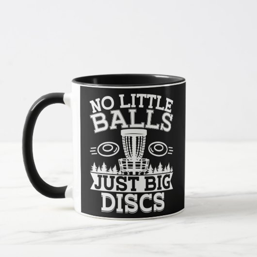 Funny Disc Golfer Disc Golfing Pun Disc Golf マグカップ (左)