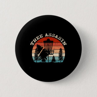 Funny Disc Golfer Gifts Outdoor Sports Stupid Tree 缶バッジ