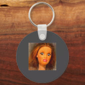 Funny Disgusting Doll Face Meme  キーホルダー (正面)
