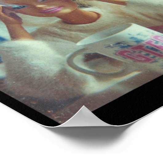 Funny Disgusting Doll Face Meme Smoking Sad Sarcas ポスター (角)