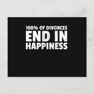 Funny Divorce Quote Design Gift For Divorce Party ポストカード