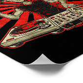 Funny Dj Graphic Tee Music Lover Alien Dj Music Mi ポスター (角)