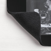 Funny Dj Raccoon House Party Sound Tech Music Tras マウスパッド (コーナー)