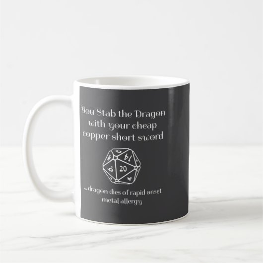 Funny Dnd Gift For Role Playing Games Rpg コーヒーマグカップ (左)