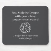 Funny Dnd Gift For Role Playing Games Rpg マウスパッド (正面)