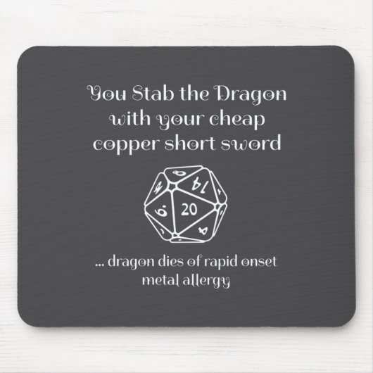 Funny Dnd Gift For Role Playing Games Rpg  マウスパッド (正面)