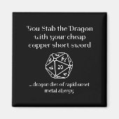 Funny Dnd Gift For Role Playing Games Rpg  マグネット (正面)