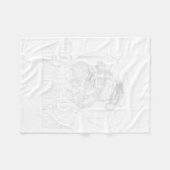 Funny Do It This Christmas Holiday Festive  フリースブランケット (正面(横))