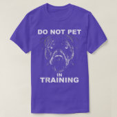 Funny Do not pet Pit Bull Dog Training  Tシャツ (デザイン正面)