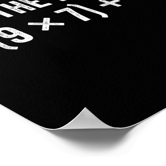 Funny Do The Math 67 Meme  ポスター (角)