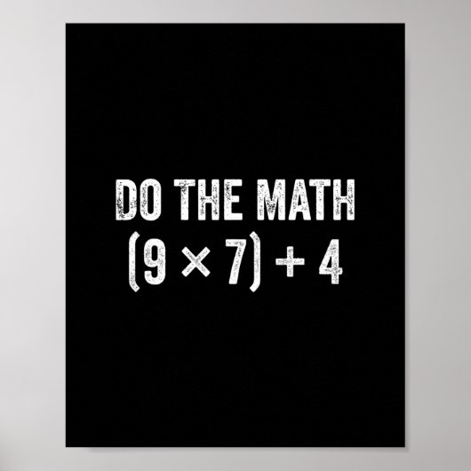 Funny Do The Math 67 Meme  ポスター (正面)