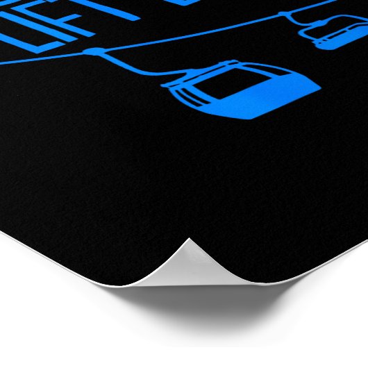 Funny Do You Even Lift Bro Gift Cute Skiing Lover  ポスター (角)