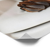 Funny Doberman Bathroom Print, Reading Newspaper ポスター (角)