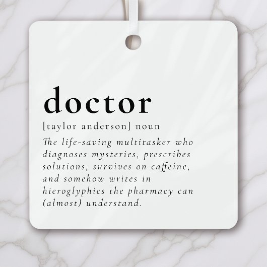 Funny Doctor メタルオーナメント